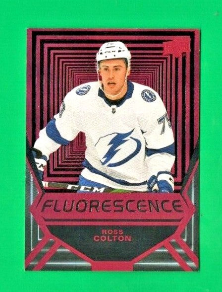 2021-22 UD Series 2 Hockey Ross Colton    Fluorescence RED   FL-37  Lightning