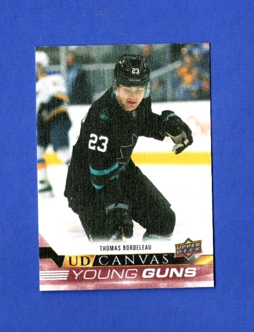 2022-23 Upper Deck Series 1 Young Guns Canvas  Thomas Bordeleau  #C97 -   Sharks