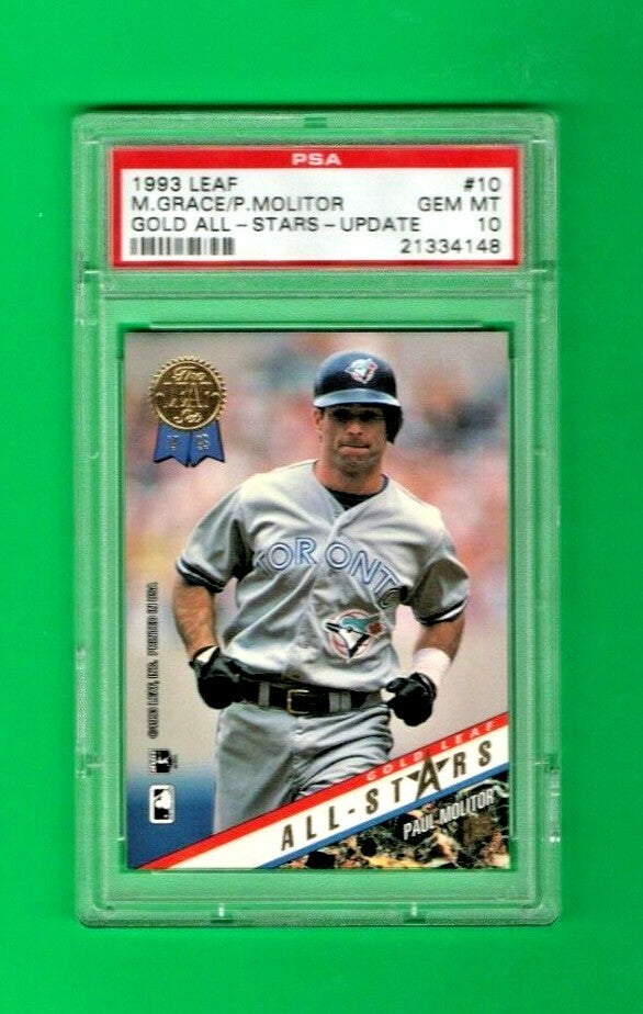 1993 Leaf Gold  All-Stars Baseball - #10 -Grace - Molitor -  Cubs  - Blue Jays