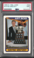 1990 O-Pee-Chee Hockey  -  Wayne Gretzky   -  ART ROSS TROPHY  #522 - PSA 9 MINT