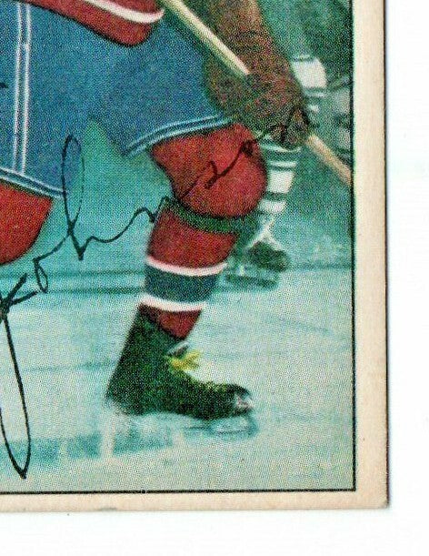 TOM JOHNSON 1954-55 PARKHURST  # 10 NRMT-MINT  - GRADEABLE - Montreal Canadiens