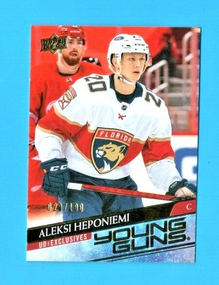 2020-21 UD Extended Young Guns ExclusiveALEKSI HEPONIEMI #716  Florida Panthers 