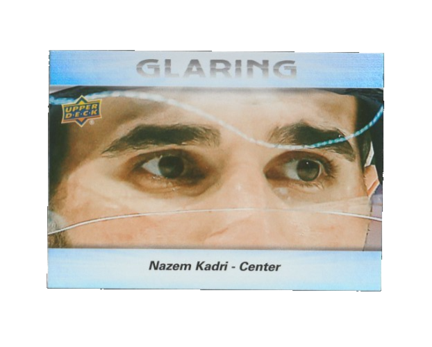 2023-24 Upper Deck Series 2 Nazem Kadri #GL-11 - SSP Glaring Insert 1:67 packs