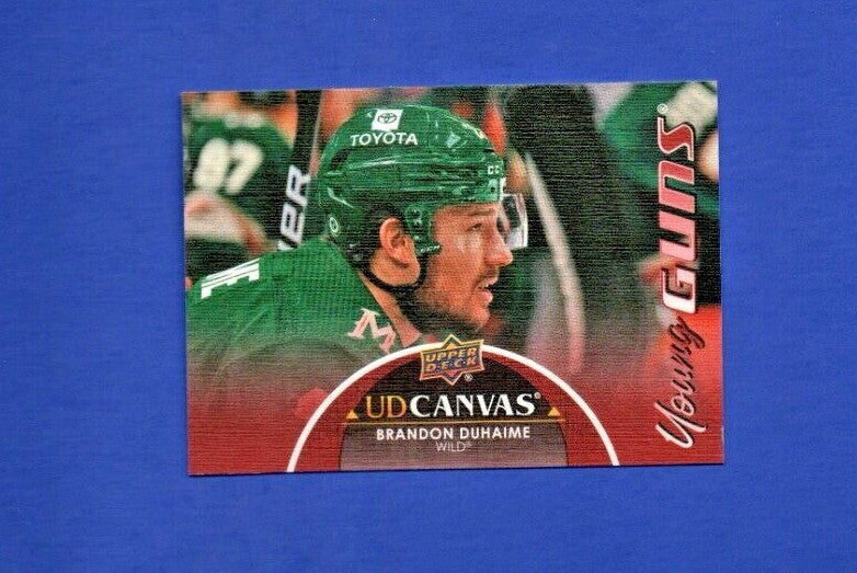 2021-22 Upper Deck Extended Young Guns Canvas C369 Brandon Duhaime
