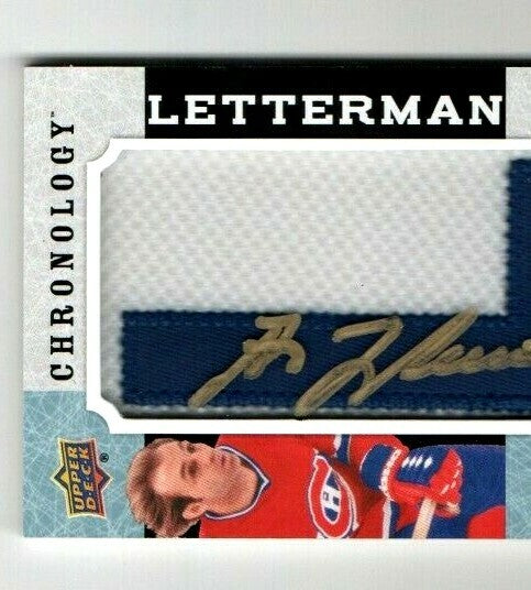 2018-19 Chronology Letterman Patches - Guy Lafleur  MONTREAL CANADIENS "L" 10/10
