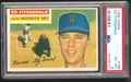 1956 Topps   -   Ed FitzGerald  #198  -  PSA  EX-MT 6   -   Washington Nationals