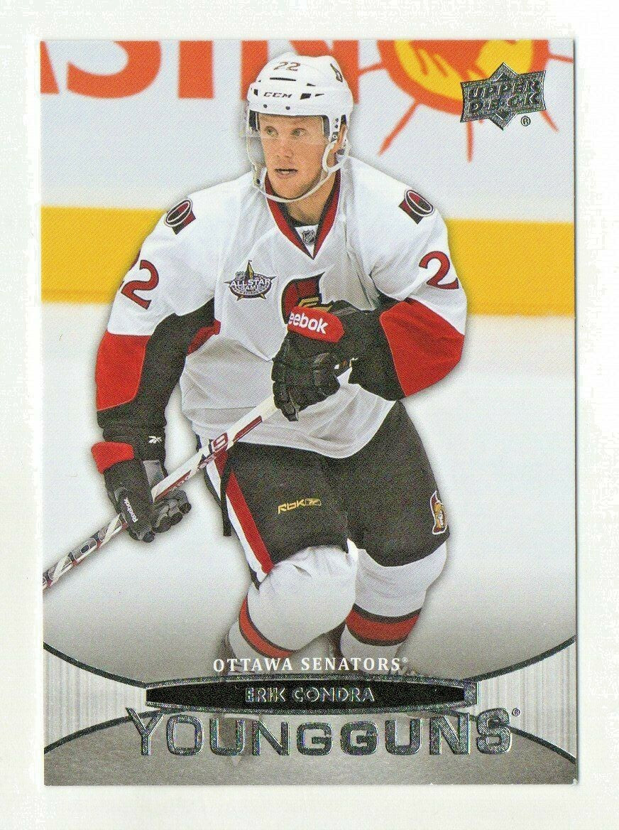2011-12 Upper Deck Young Guns Rookie #232 Erik Condra   #2  -YG - RC -  Senators