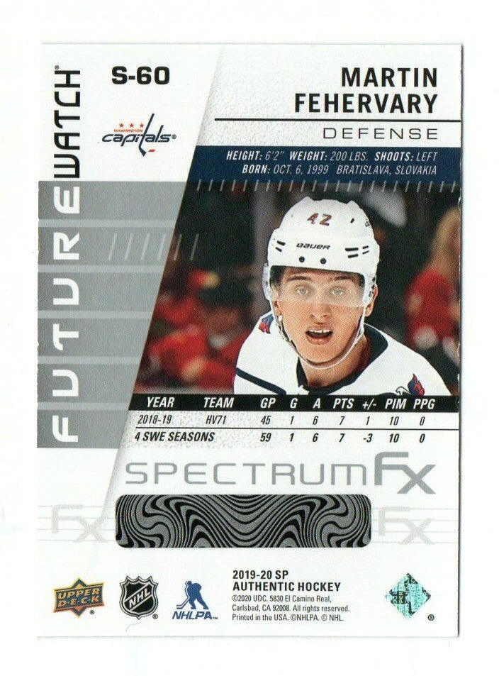 Martin Fehervary Spectrum FX Level One future Watch Unscratched 2019-20 SPA 