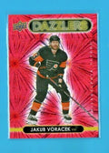 2021-22 Upper Deck Series 1 Red Dazzlers DZ-34 Jakub Voracek Philadelphia Flyers