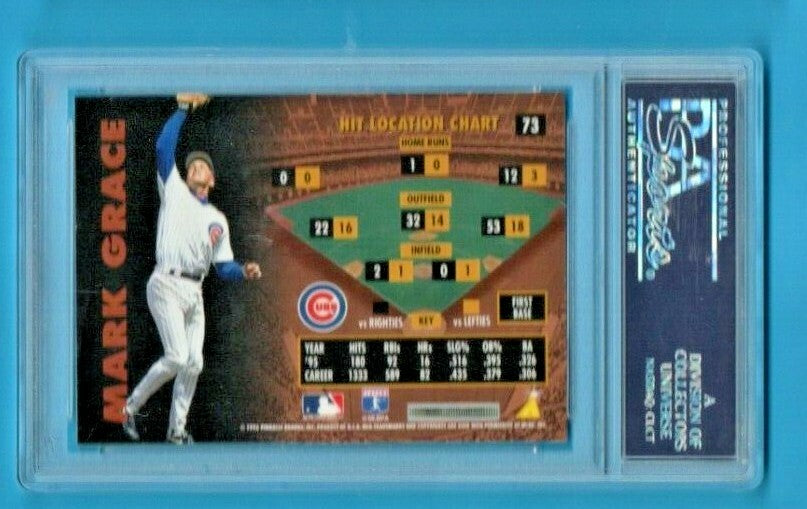 1996 Zenith Baseball Card #73 Mark Grace Chicago Cubs - PSA 10  --  Population 3