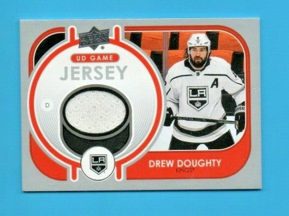 2021-22 Upper Deck Series 1 Drew Doughty UD Game Jersey # GJ-DD  Kings   - White