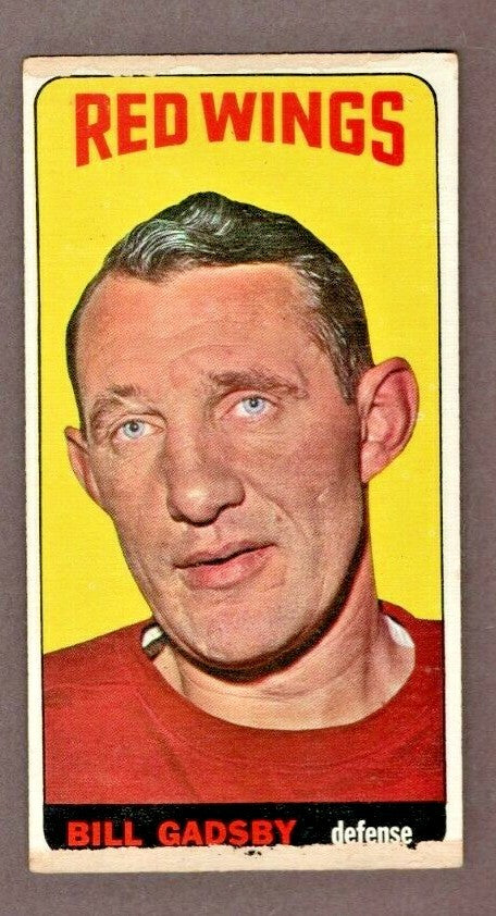 1964 Topps Tallboy Hockey #96 Bill Gadsby HOF Detroit Red Wings VG-EX