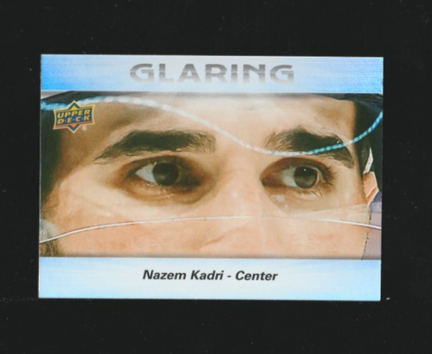 2023-24 Upper Deck Series 2 Nazem Kadri #GL-11 - SSP Glaring Insert 1:67 packs