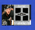 2010-11 Black Diamond Jerseys Quad  -  Bobby Ryan   -  #QJ-BR   -  Anaheim Ducks