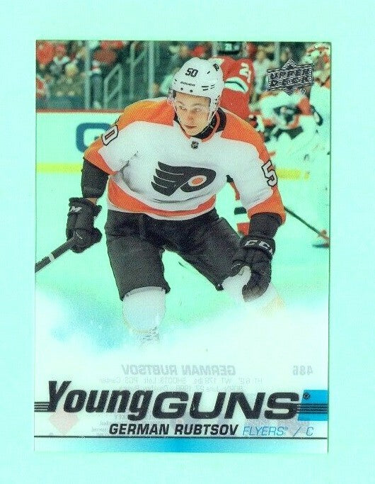  2019/20 UPPER DECK CLEAR CUT YOUNG GUNS #486 GERMAN RUBTSOV Flyers