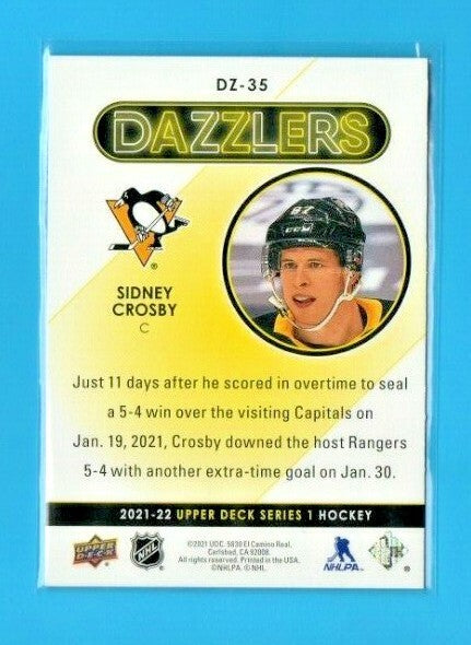 2021-22 Upper Deck Series 1 Red Dazzlers DZ-35 Sidney Crosby Pittsburgh Penguins