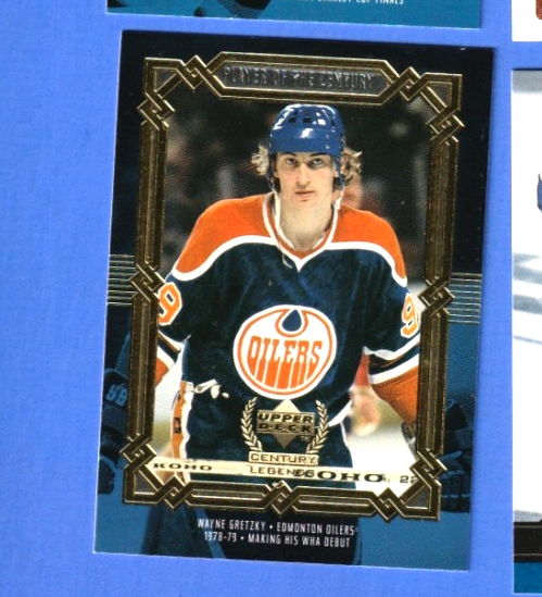 4 wayne gretzky cards  2 player of the century  2 other cards