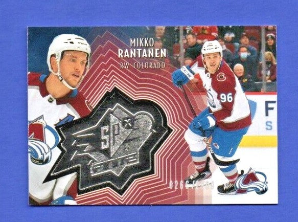 Mikko Rantanen  2021-22 UD Extended SPxFinite Radiance Silver #SF-14  0266/2999