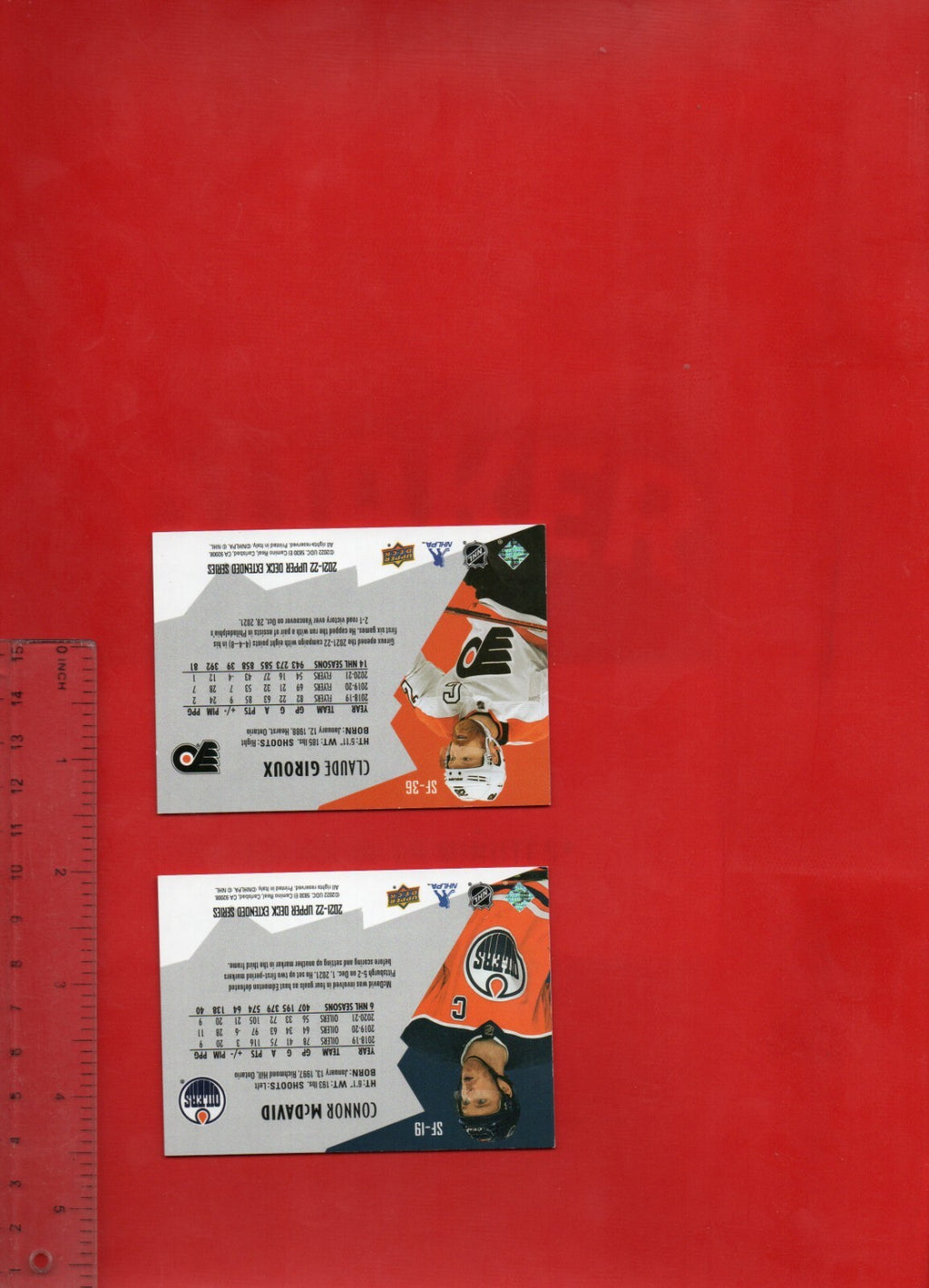 Claude Giroux 2021-22 UD Extended SPxFinite Radiance (GOLD)   # SF-36 -- 582/799