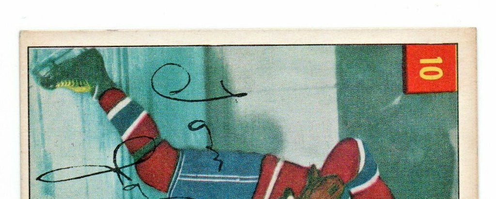 TOM JOHNSON 1954-55 PARKHURST  # 10 NRMT-MINT  - GRADEABLE - Montreal Canadiens