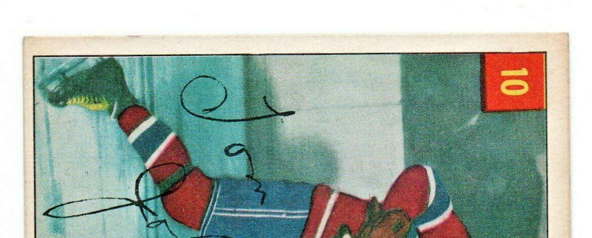 TOM JOHNSON 1954-55 PARKHURST  # 10 NRMT-MINT  - GRADEABLE - Montreal Canadiens