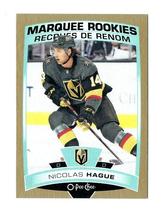 2019-20 Series 2 OPC Update Gold Border Marquee Rookies #619 Nicolas Hague