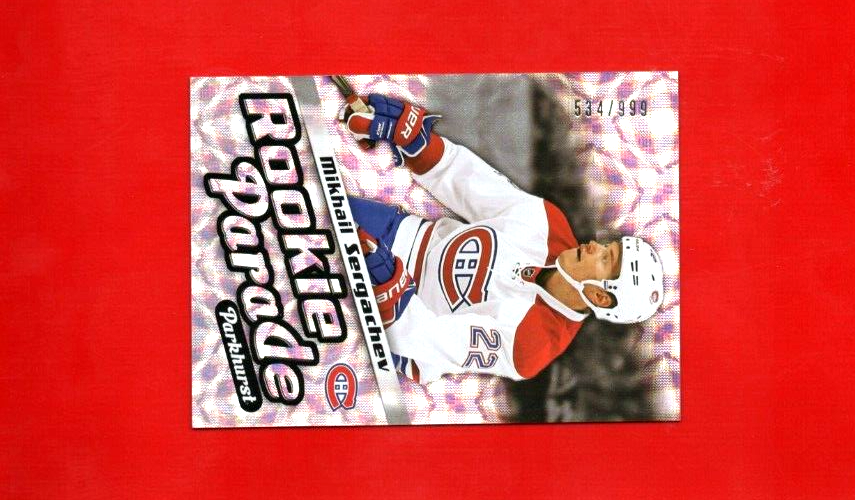 2016-17 Parkhurst Rookie Parade #RP29 Mikhail Sergachev534/999Montreal Canadiens