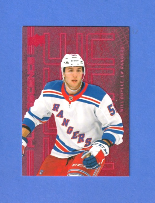 Will Cuylle Rookie 2023-24 Upper Deck  Fluorescence Red #F-4 -  New York Rangers