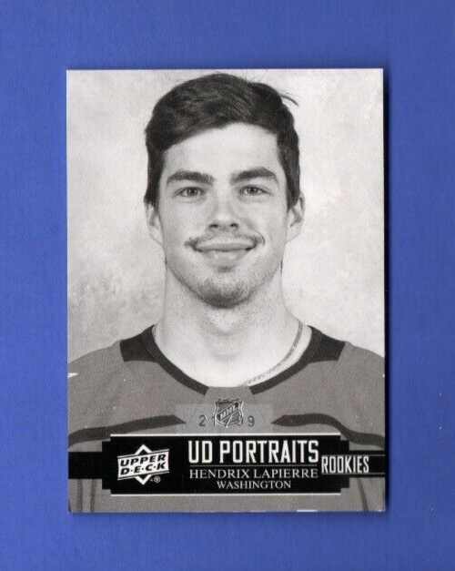 2021-22 Upper Dek Series 2 Rookies Portraits Gold Hendrix Lapierre P-43 RC 21/99