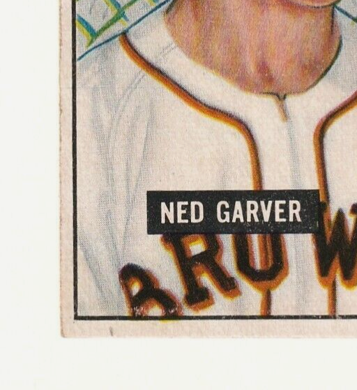 1951 Bowman  -  Ned Garver   -  St. Louis Browns #172   VG-EX