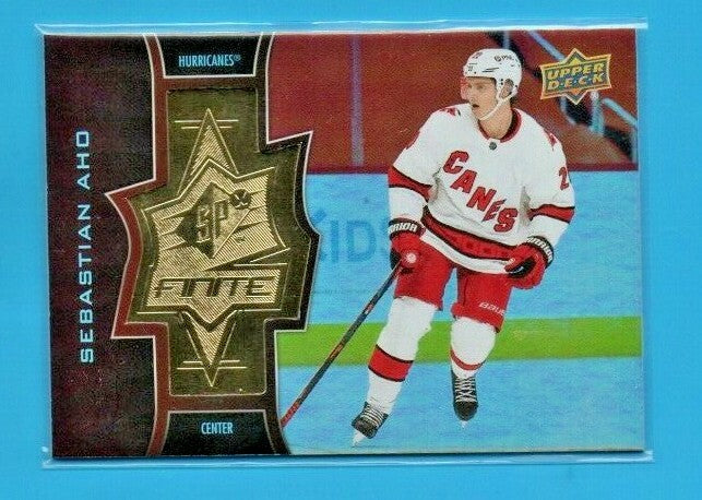  Sebastian Aho 2020-21 Upper Deck Extended Series SPxFINITE #SF- 6 106/299 Canes