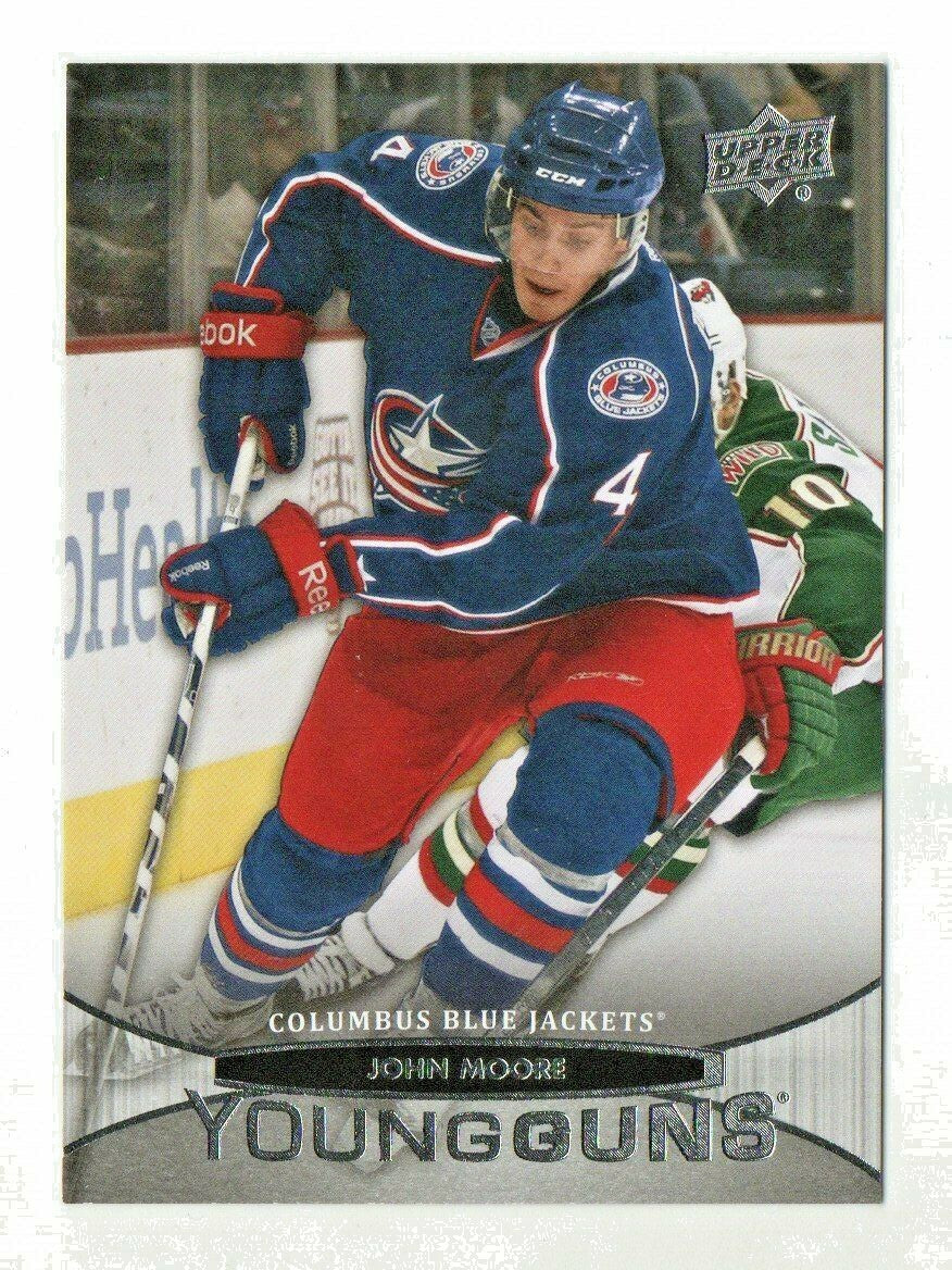 2011-12 Upper Deck Young Guns Rookie #210 John Moore  RC#2 Columbus Blue Jackets