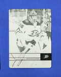 2021-22 Upper Deck Extended  One Of One  BLACK  Printing Plate   John Gibson 1/1