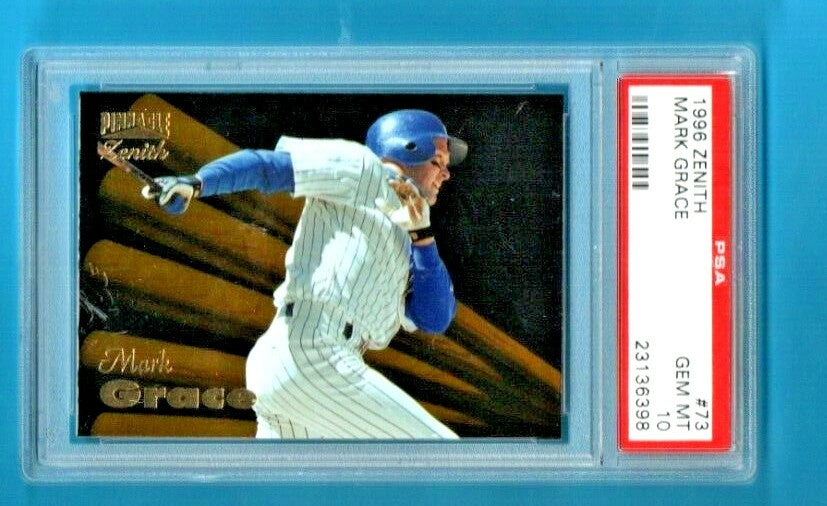 1996 Zenith Baseball Card #73 Mark Grace Chicago Cubs - PSA 10  --  Population 3