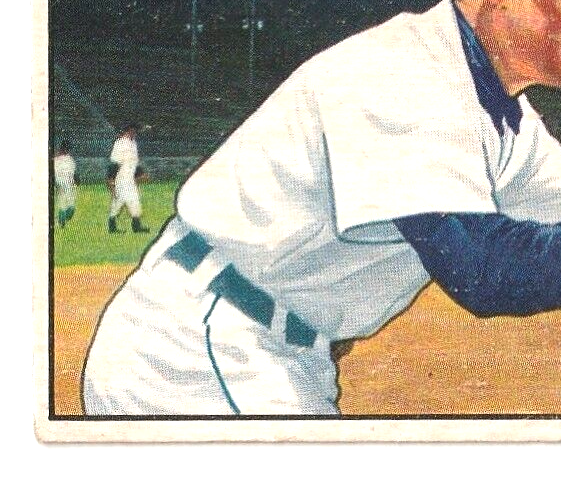 1951 Bowman  -  Eddy Lake   -  Detroit Tigers #140   G-VG.