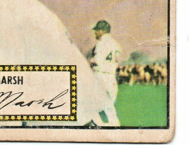 1952 TOPPS # 8 FRED FRANCIS MARSH - ST. LOUIS BROWNS  - ROOKIE CARD