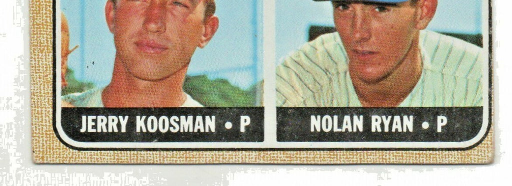 1968 TOPPS #177 NOLAN RYAN/JERRY KOOSMAN VG+ (RC) METS HOF 