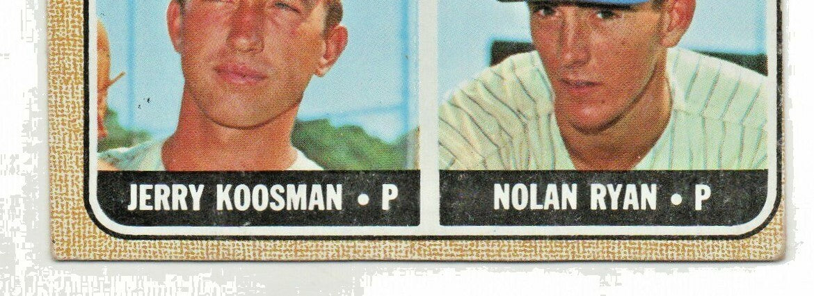 1968 TOPPS #177 NOLAN RYAN/JERRY KOOSMAN VG+ (RC) METS HOF 