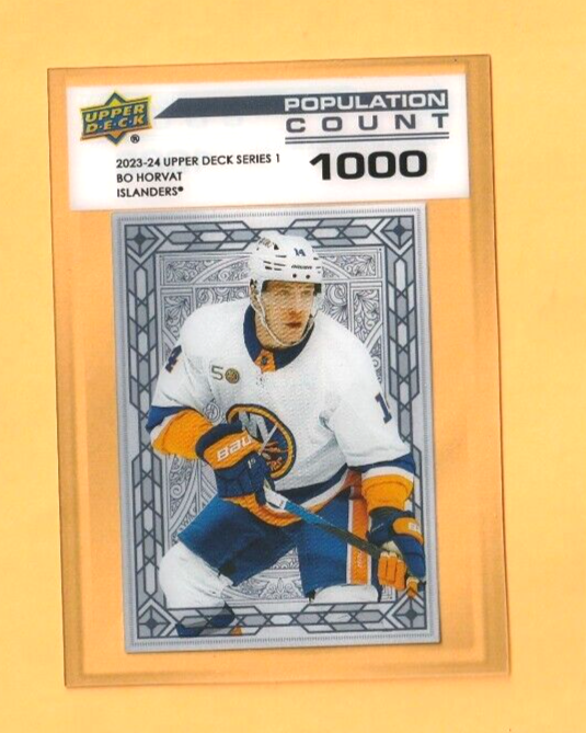 2023-24 Upper Deck Series 1  -  #PC-11    Bo Horvat   -    Population Count 1000