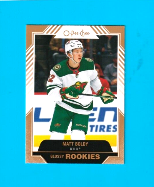 2022-23 Matt Boldy NHL Upper Deck O-Pee-Chee Glossy Rookies GOLD #R-6  Minnesota