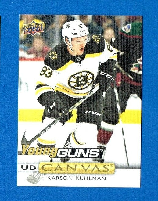 2019-20 Upper Deck Series 1   YOUNG GUNS CANVAS - KARSON KUHLMAN - BOSTON BRUINS