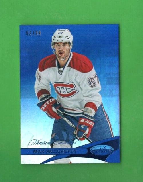 2012-13 Certified Mirror Blue #67  -  Max Pacioretty  - Montreal Canadiens 52/99