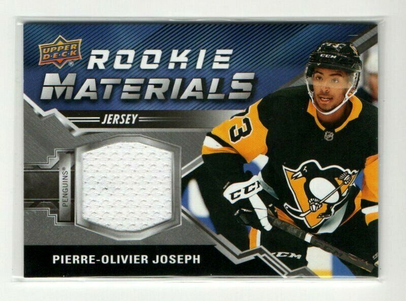 2020-21 UD Series 2 Pierre-Olivier Joseph Rookie Materials #RM-PJ - White