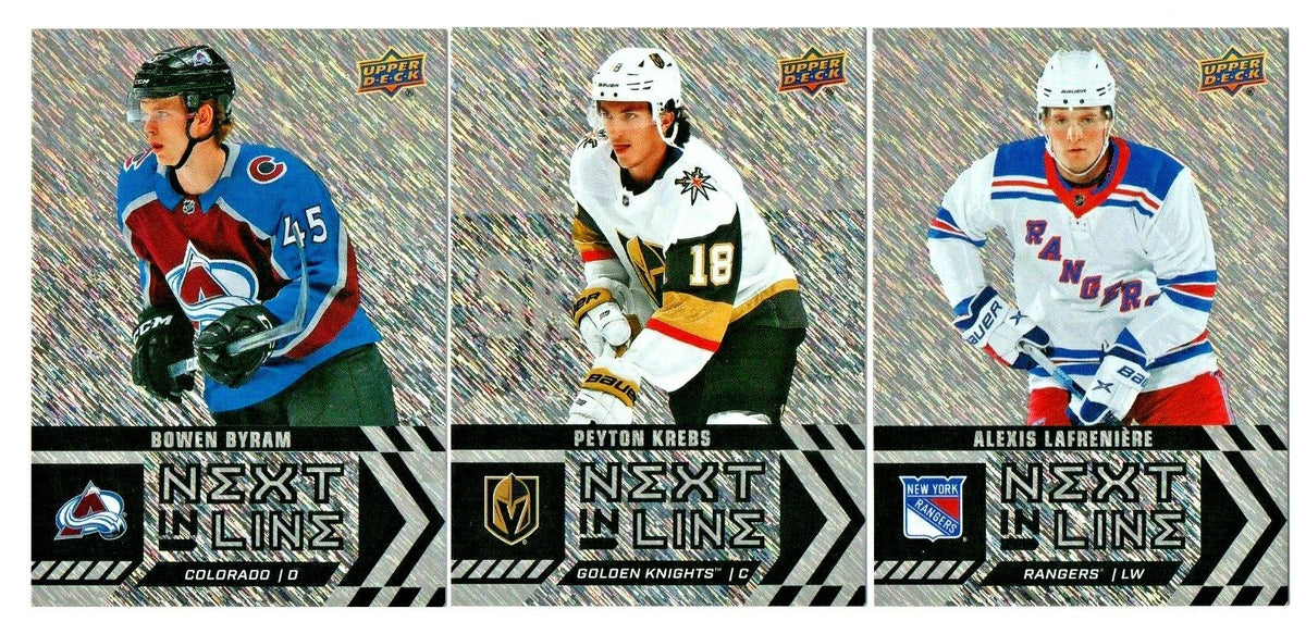 2020-21UD HOCKEY OVERTIME WAVE 2 NEXT IN LINE INSERTS #1-20 u-pick FREE COMBINED