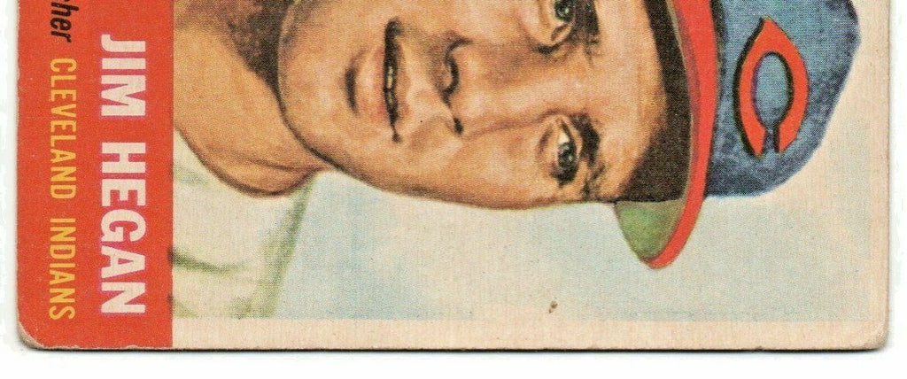 1953 TOPPS #80  --  JIM HEGAN  --  CLEVELAND INDIANS Catcher  -- GOOD