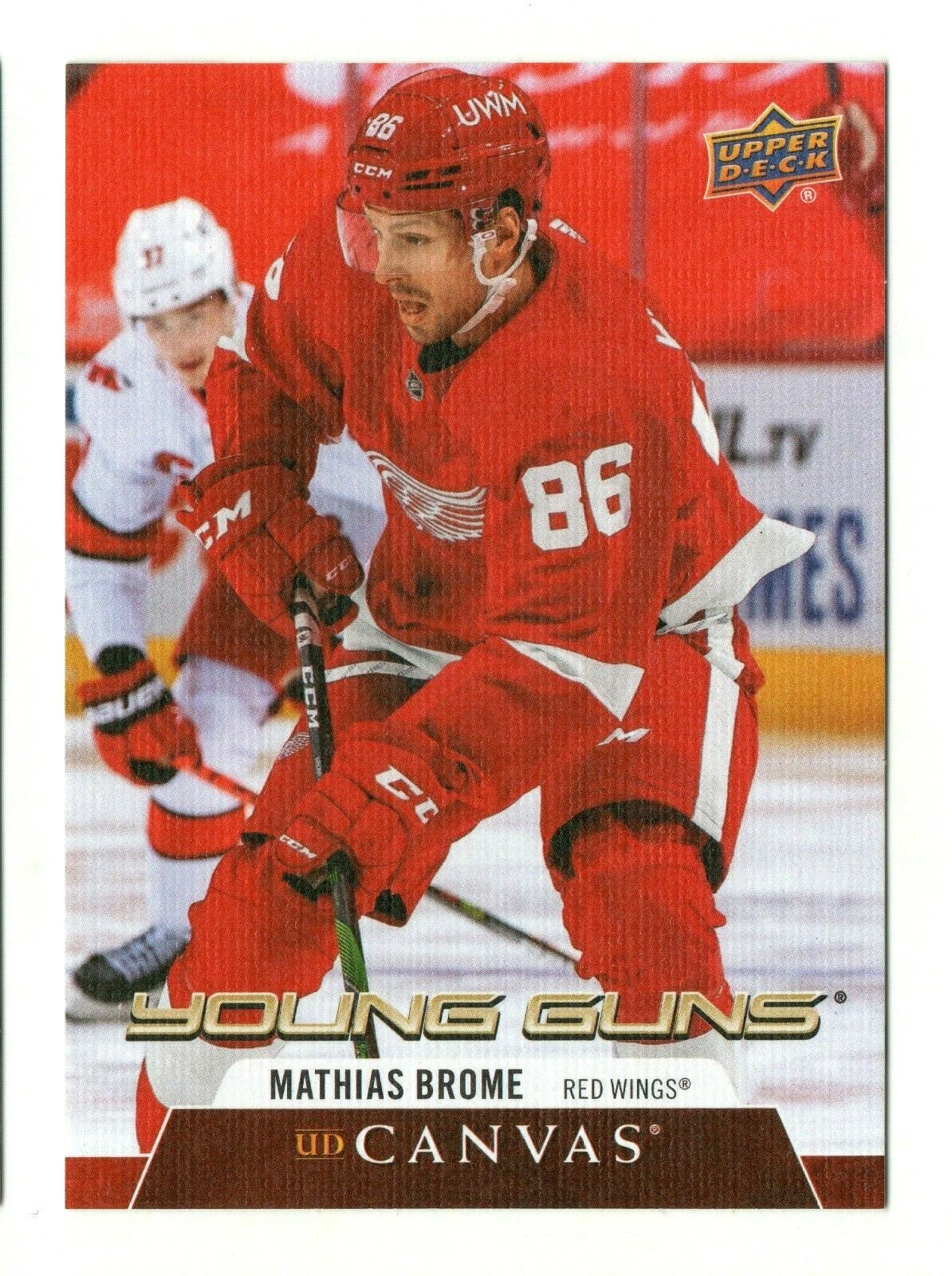  2020-21 Upper Deck Series 2 MATHIAS BROME Young Guns UD CANVAS RC #C213 WINGS 
