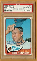 1965 Topps #457 - Bob Kennedy - Chicago Cubs SIGNED AUTO PSA/DNACERTIFIED C95671