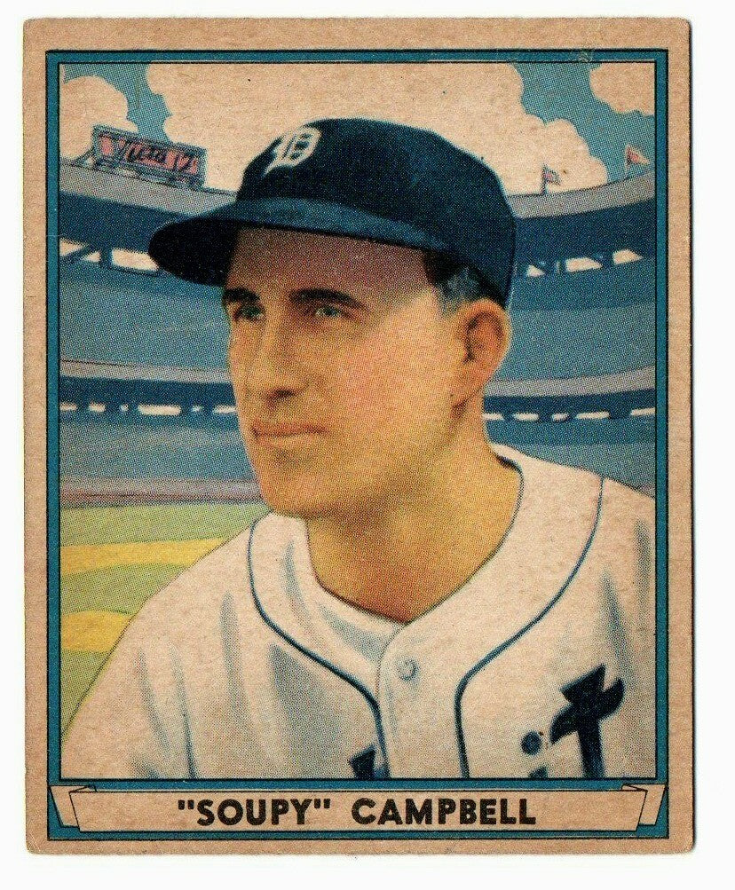 1941 Play Ball #37 Bruce "Soupy" Campbell   "WRONG BACK" EX-EX+   Detroit ROOKIE
