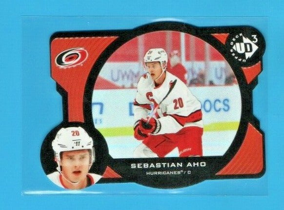 Sebastian Aho 2020-21 upper deck extended series UD3-12  - 0116/1000 -Hurricanes