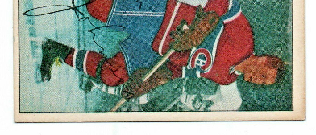 TOM JOHNSON 1954-55 PARKHURST  # 10 NRMT-MINT  - GRADEABLE - Montreal Canadiens